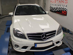 C63 AMG standard dyno